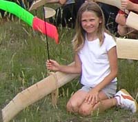 Dora Kralj - najbolji križevački natjecatelj na Državnom prvenstvu zrakoplovnih modelara klase F1H - Bjelopolje 25.06.2005.