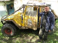 Jadrnako Kova, predsjednik OFfroad kluba KRIEVCI sa svojim vozilom